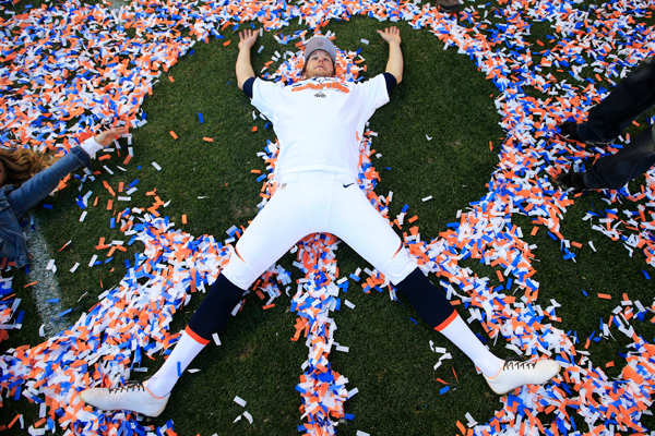 afc championship denver broncos confetti